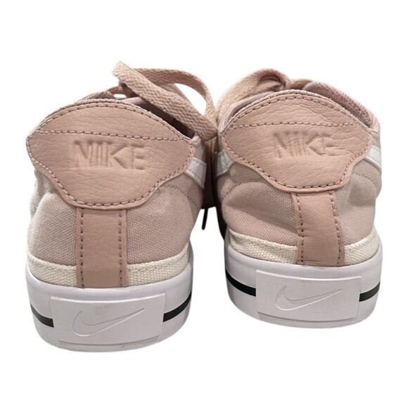 Nike Court Legacy Canvas Shoes Womens 9 Pink White Oxford Athletic Sneakers Low - Picture 7 of 10